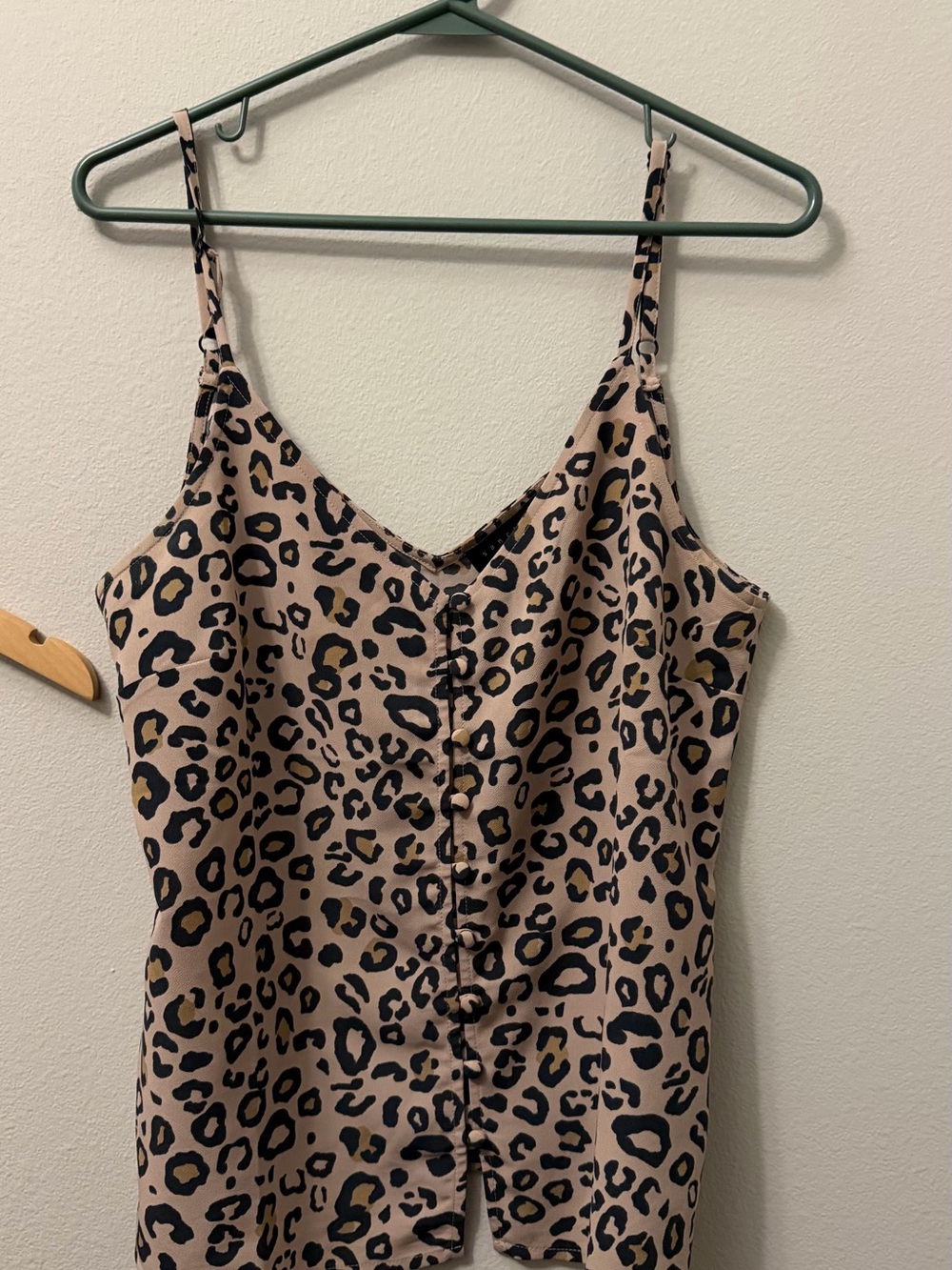 Sanctuary Leopard Print Cami Tank Top - Tan, Black, Brown
